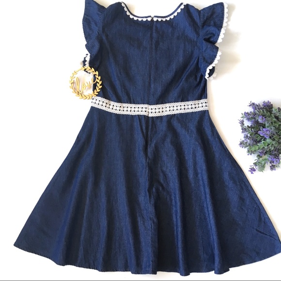 EUC Beauty and the Beast Denim Dress - Picture 5 of 7